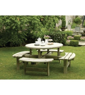 Bahçe Tipi Ahşap Piknik Masası