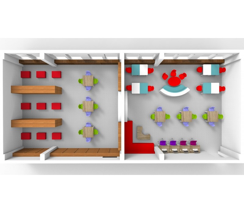 Z-Kütüphane Örnek Model  (50 M2)