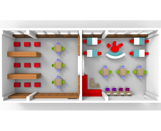 Z-Kütüphane Örnek Model  (50 M2)