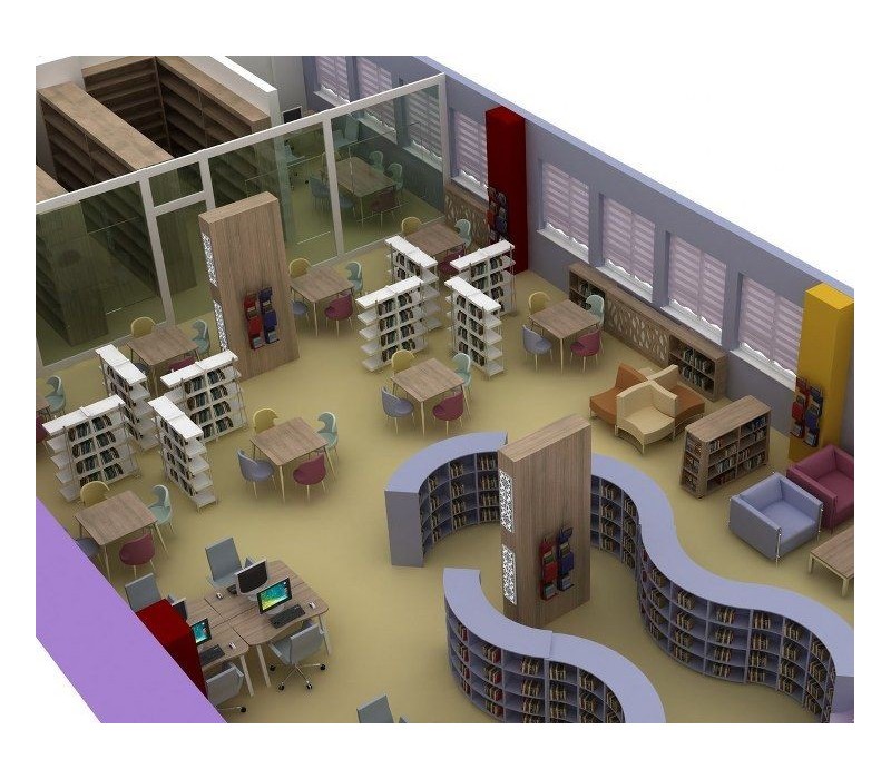 Z-Kütüphane Örnek Proje  (150 M2)