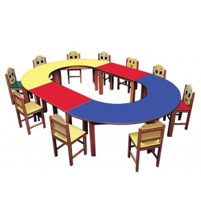 Anaokulu Oval Oyun Masası