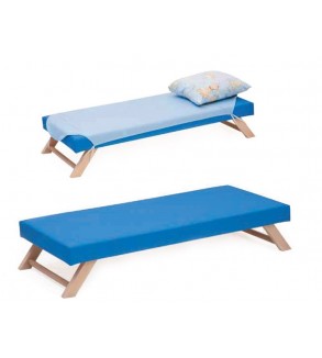 Foldable Wooden Leg Bed