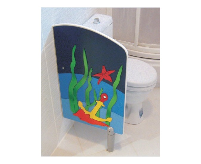 Anaokulu Kreş Figürlü WC Paravanı