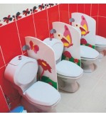 anaokulu Figürlü WC Paravanı