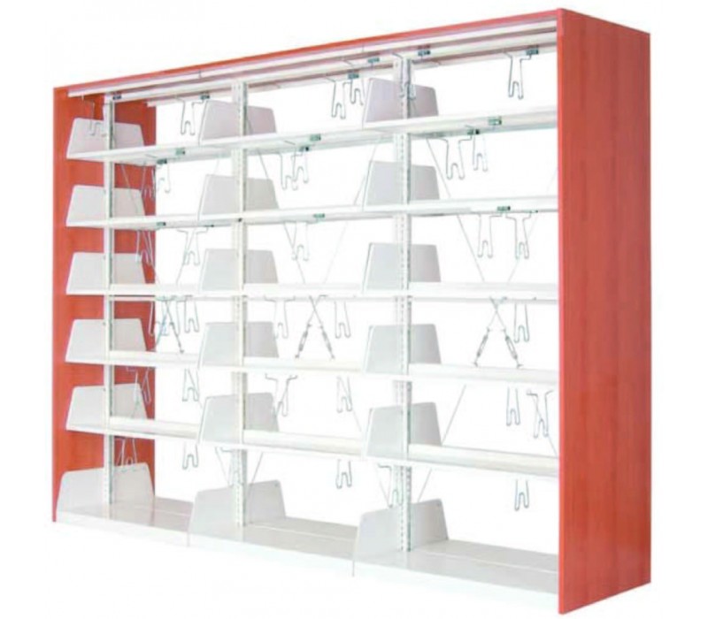 Double side, three section bookcase Double side, three section bookcase